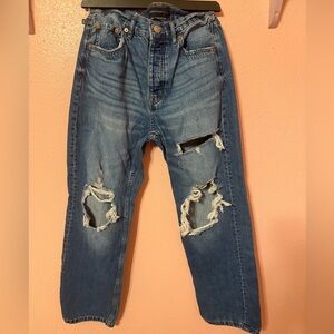 Aeropostale Distressed Blue Relaxed Jeans 90’s Baggy